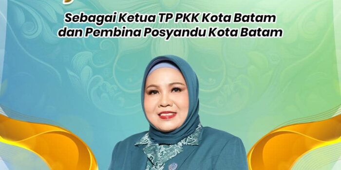 Selamat dan sukses atas dilantiknya Hj. Erlita Amsakar sebagai Ketua TP PKK Kota Batam dan Pembina Posyandu Kota Batam.